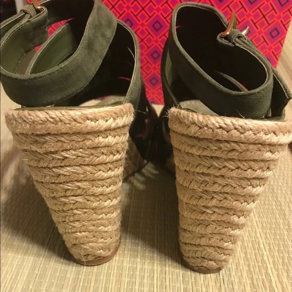 Tory Burch Bailey Multi-Strap Wedge Espadrille 9.5 - Picture 7 of 8